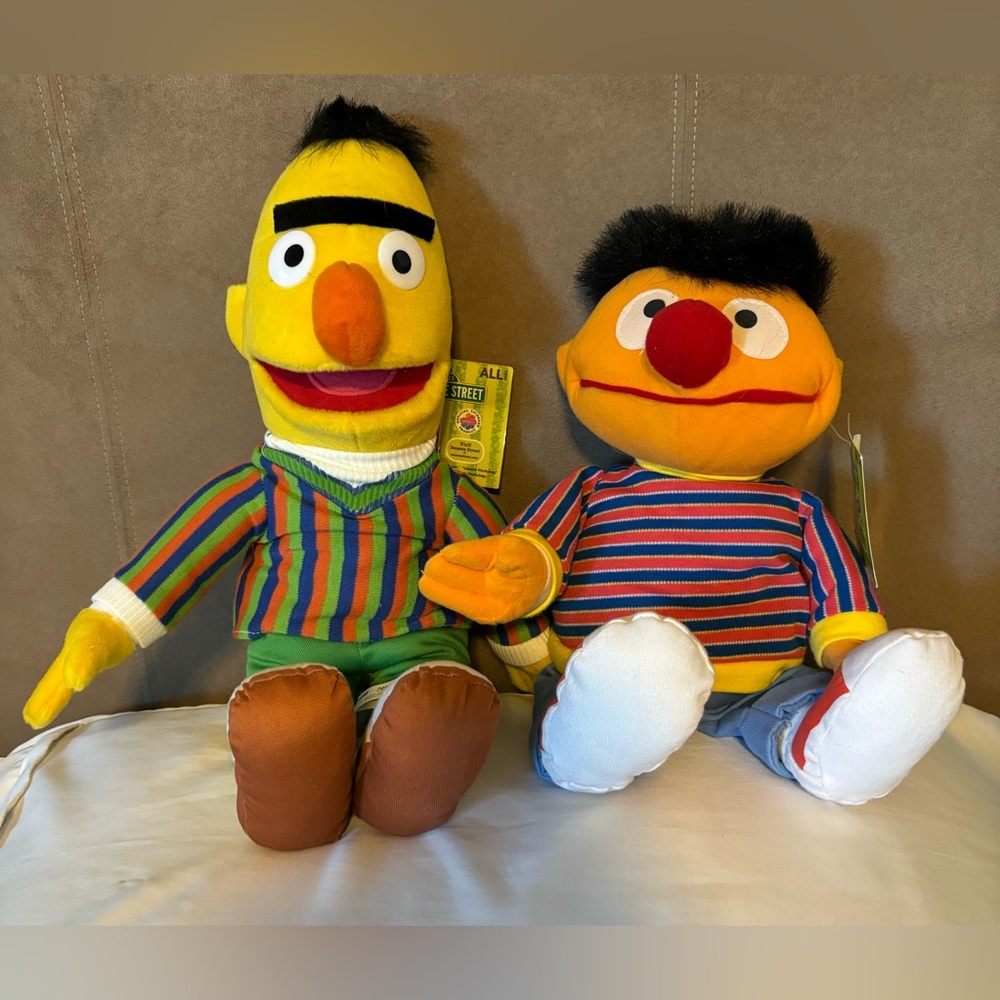 NWT Sesame Street Plush Ernie and Bert